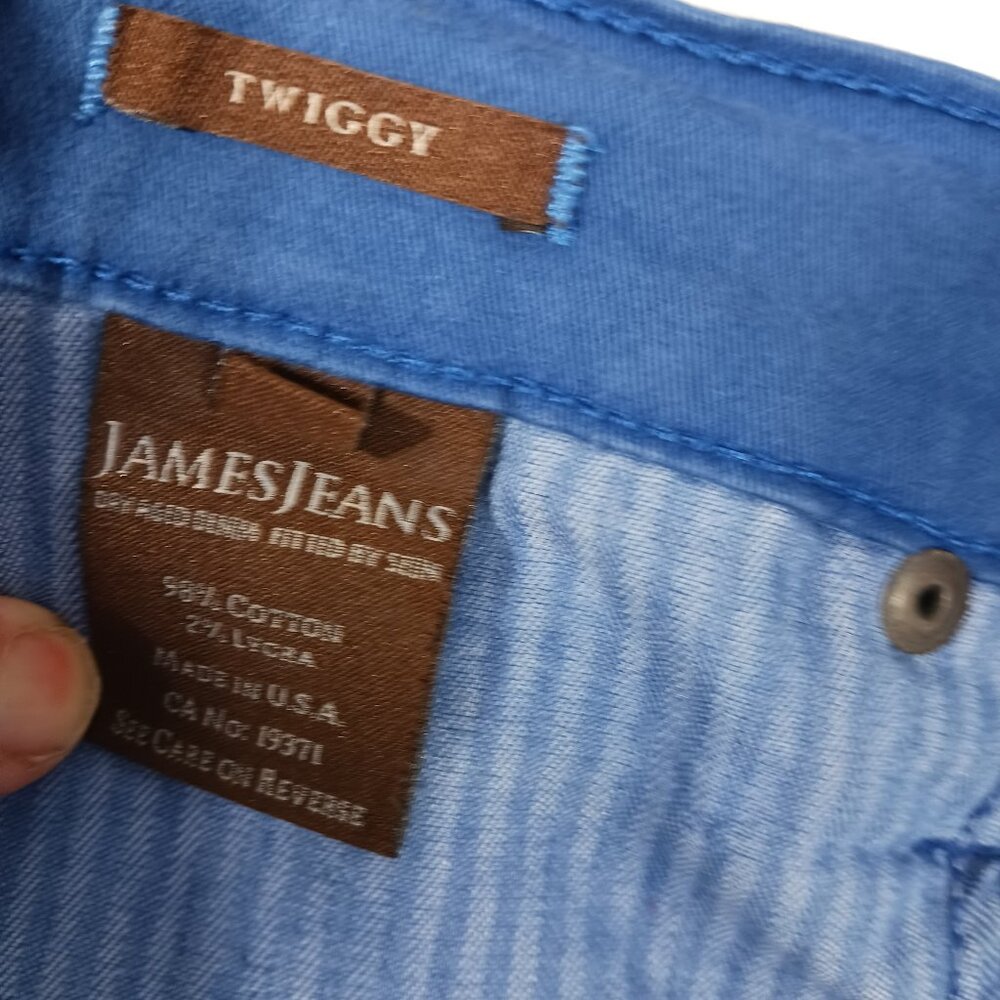 James Jeans, Royal Blue "Twiggy" Jeans, Size 29, Low to Mid Rise (8.5"), Ankle - Picture 13 of 13